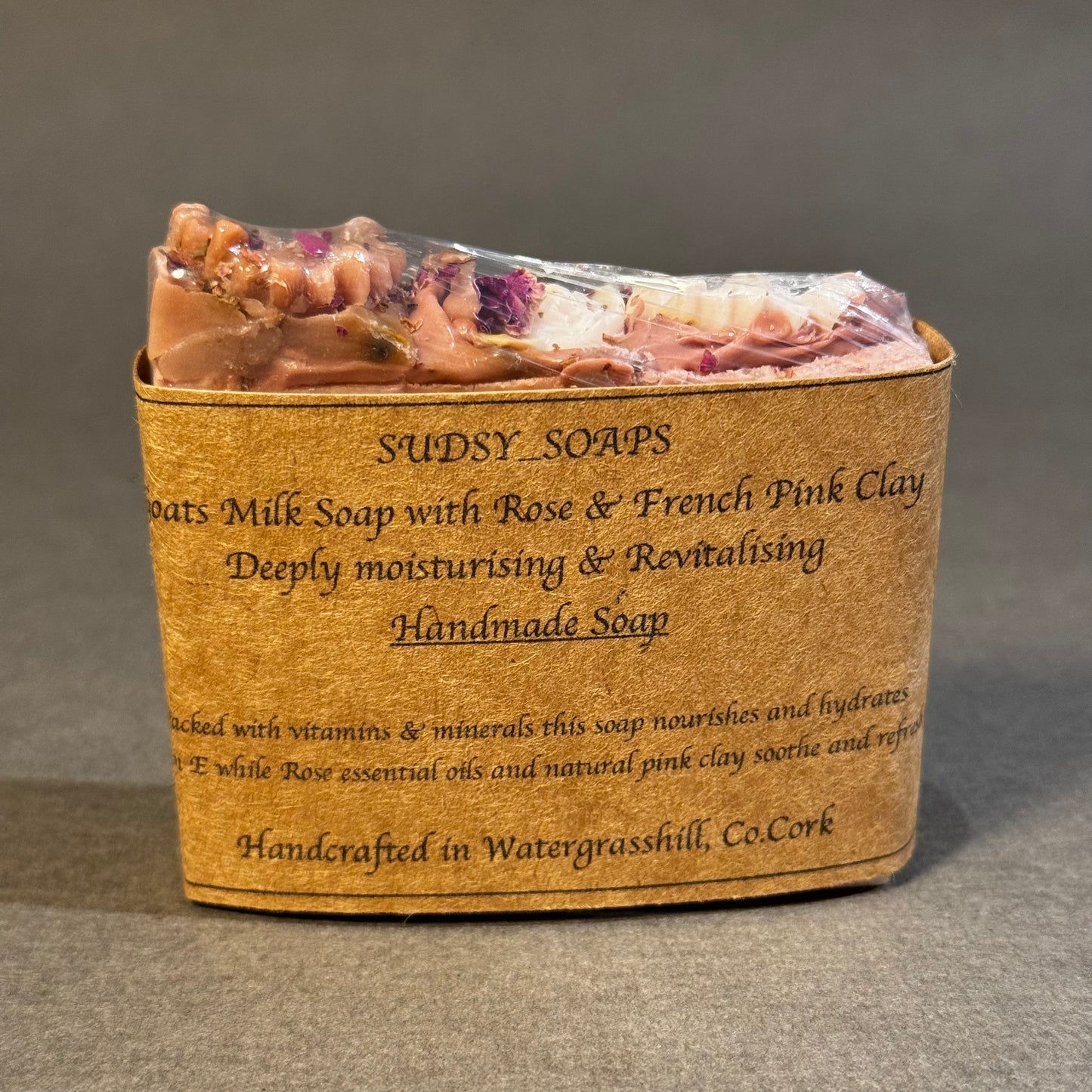 Handcrafted Goats Milk Soap with Rose Essential Oil & French Clay