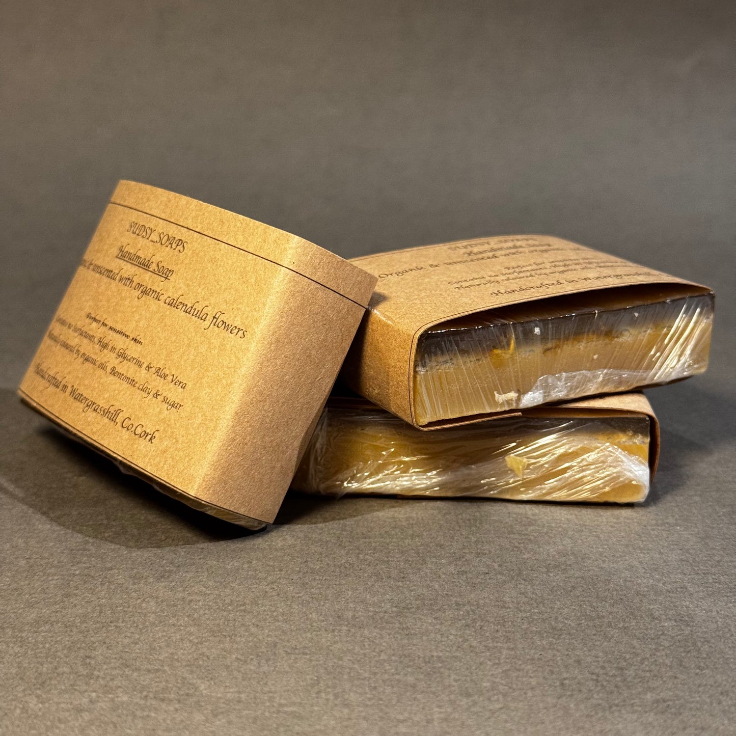 Handcrafted Soap, Organic & Unscented with Calendula Flowers